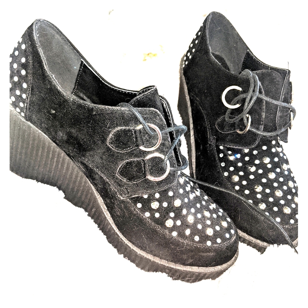 Bucco capensis jeweled platform shoes, worn once